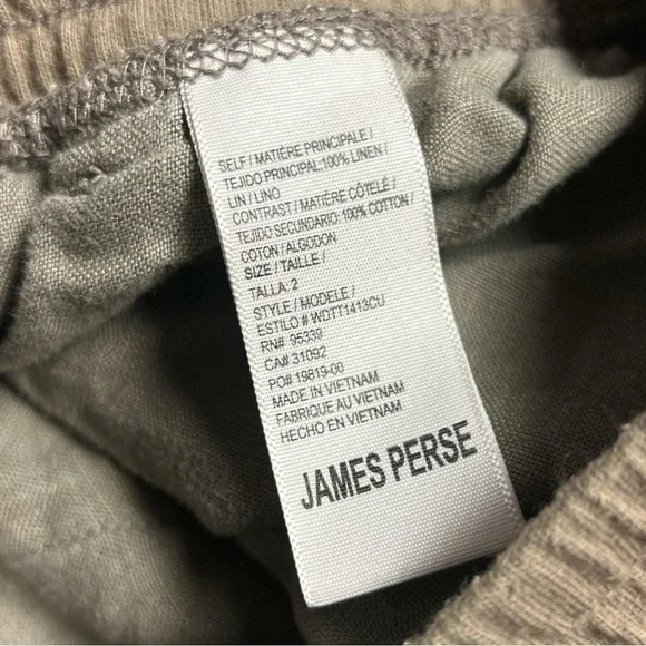 Standard James Perse Women's Matchstick 100% LINEN Straight Pants - Picture 5 of 6